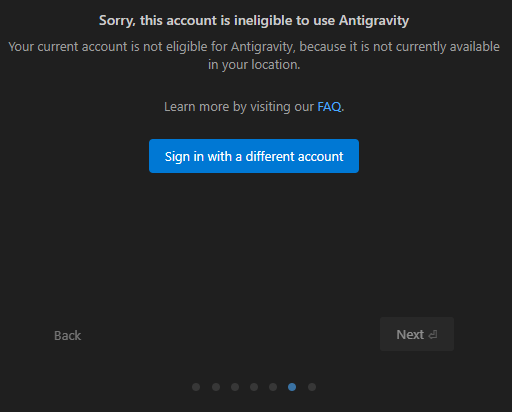 Google Antigravity 账户不符合资格的原因及解决方案-五云学习